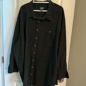 Harbor Bay Black Button-down Long Sleeve Shirt